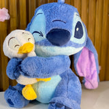 Pelúcia do Stitch Piscando com Pato 40cm