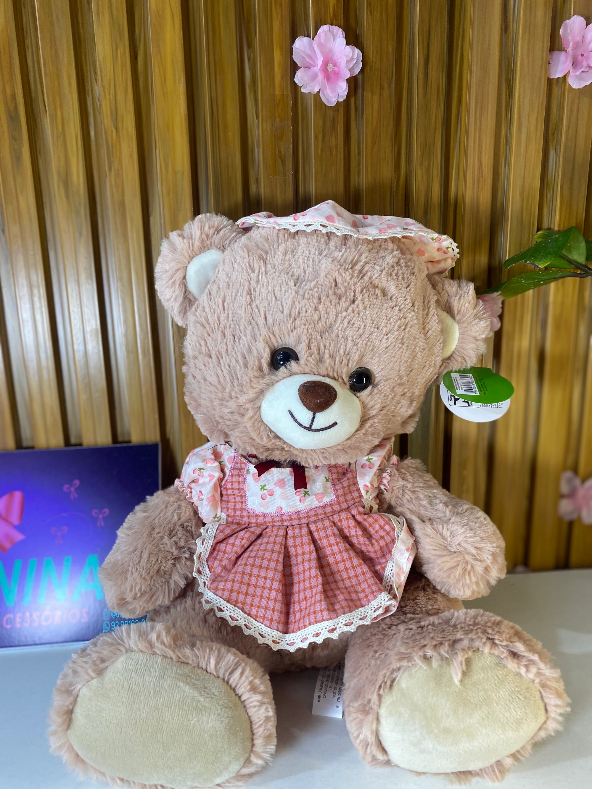 Urso de Pelúcia Vintage Bijou 45cm
