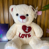 Urso de Pelúcia Com letras bordadas