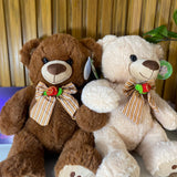 Urso de Pelúcia Castanho/Creme 30cm