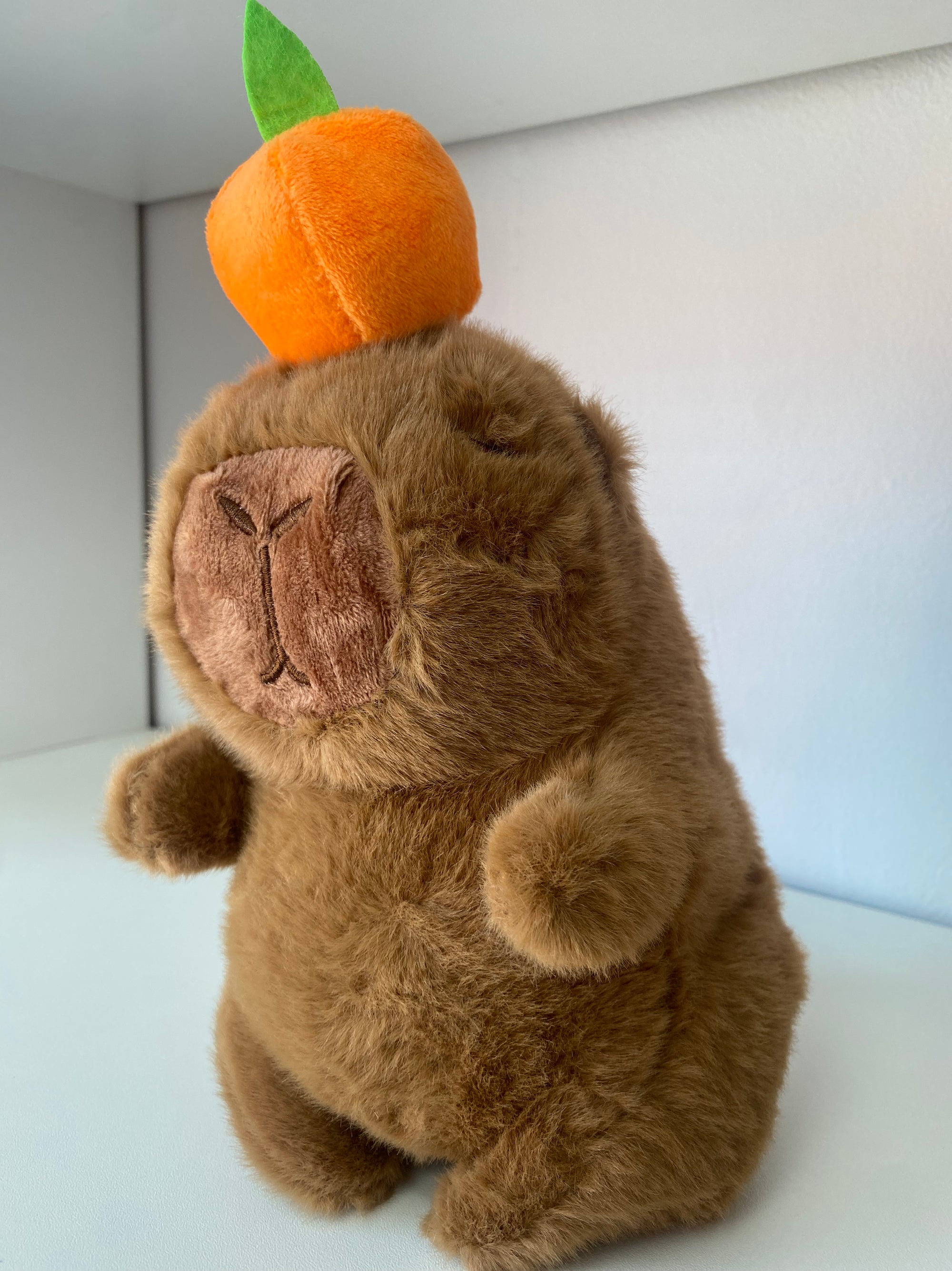 Pelúcia Capivara com Laranja 🍊🦦