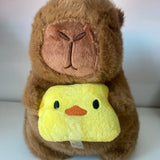 Pelúcia Capivara com Patinho Amarelo 🦦💛🐥