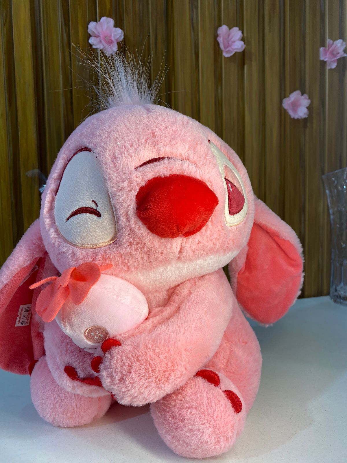 Pelúcia Stitch 30cm Rosa