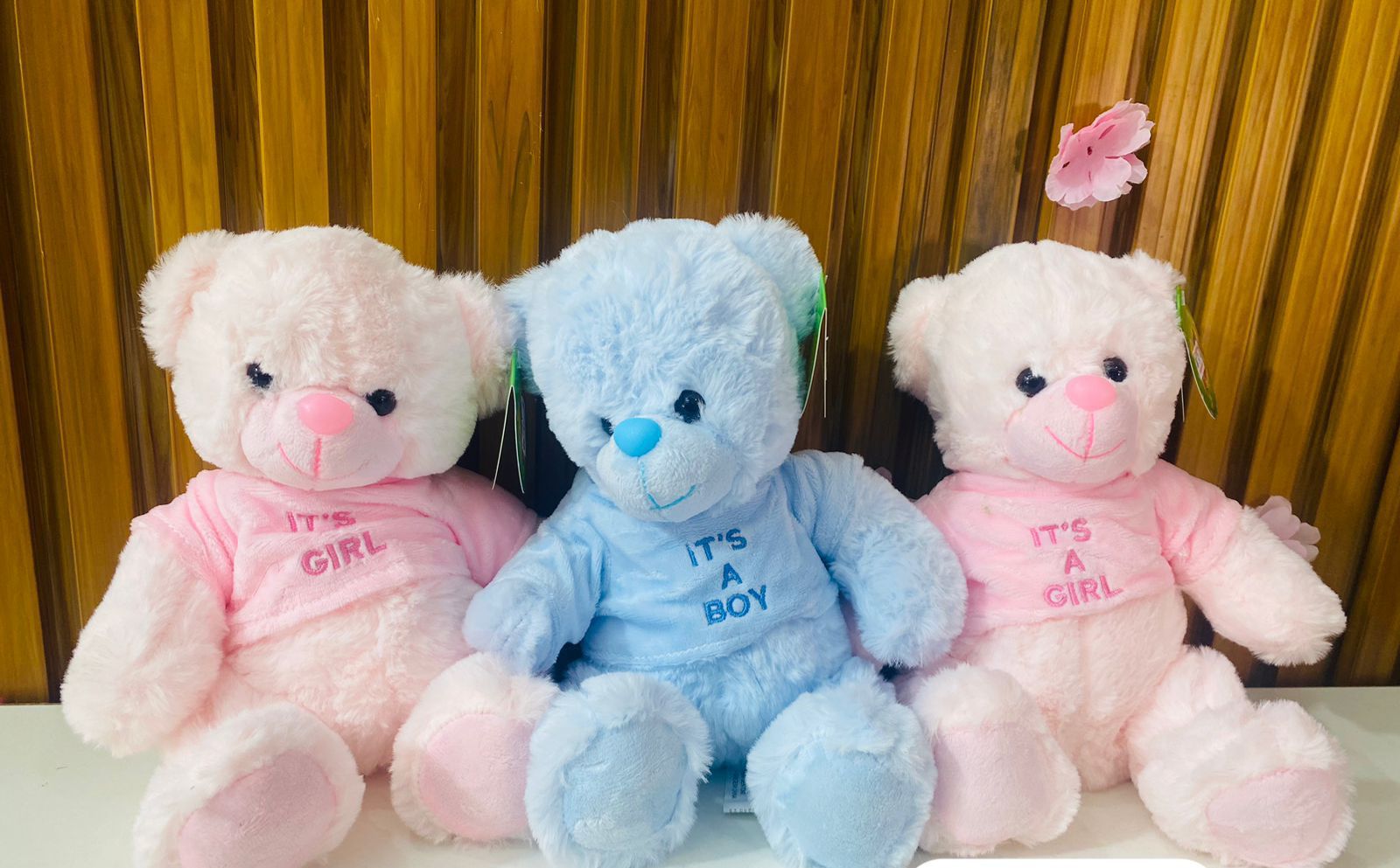 🧸 Ursinho de Pelúcia Chá Revelação- It's a Girl / It's a Boy