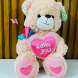 Urso de Pelúcia com Coração “Love You”