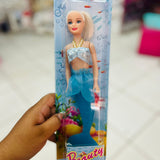 Boneca Sereia Beauty – Cauda Azul Brilhante