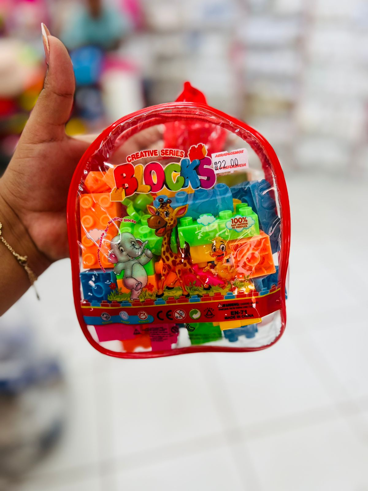 Mochilinha com Blocos de Montar – Creative Series Blocks