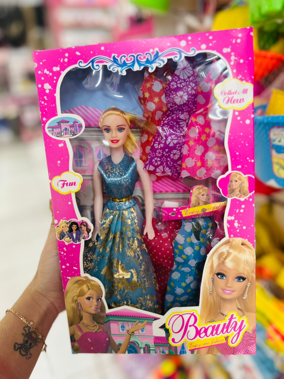 Boneca Beauty com Vestidos Extras – Brinquedo Infantil