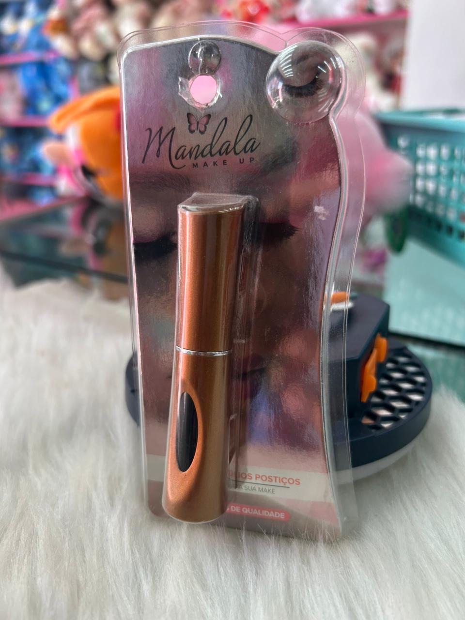 Cola para Cílios Postiços Mandala Makeup – Pincel Aplicador 🖤✨