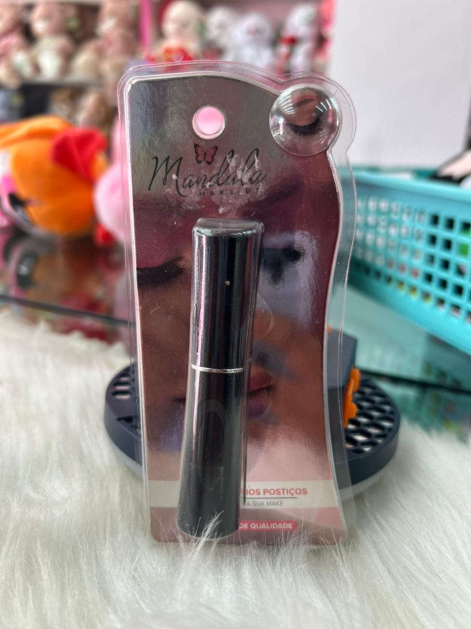 Cola para Cílios Postiços Mandala Makeup – Pincel Aplicador 🖤✨