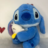 Pelúcia Stitch 25cm com Patinho