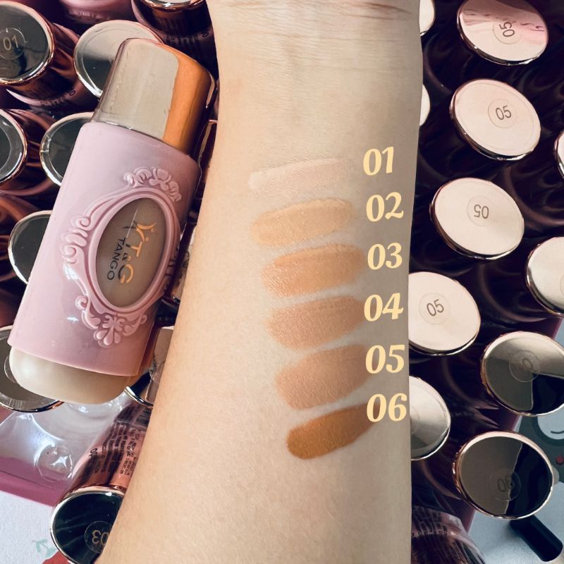 Base Líquida Tango – Tonalidades 01 a 06 ✨
