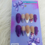 Bege com roxo